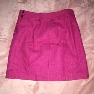 pink mini skirt